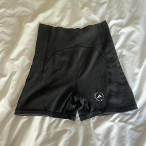 Stella McCartney Adidas TrueStrength black biker yoga shorts